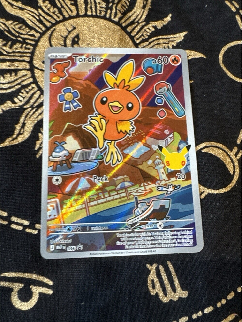 Torchic MEP 056 - NM First Partner Series 3 Illustration Rare Promo 30th Hoenn